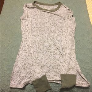 Free People Long Sleeve Gauze Tank
